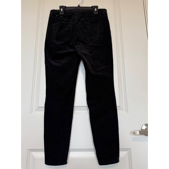 Talbots Black Corduroy Jeggings Women 2P Slim Fit Casual Soft Pants NWOT - Picture 2 of 8